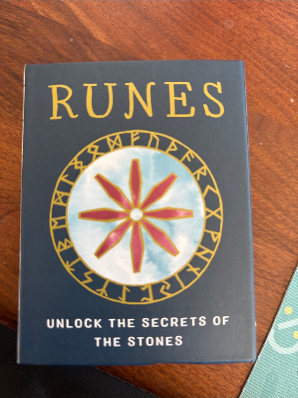 RUNES Deck - Navy Blue Box with Gold and Red Accents